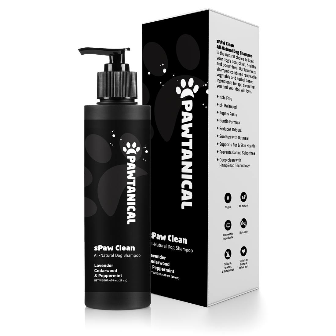 sPaw Clean · All-Natural Dog Shampoo